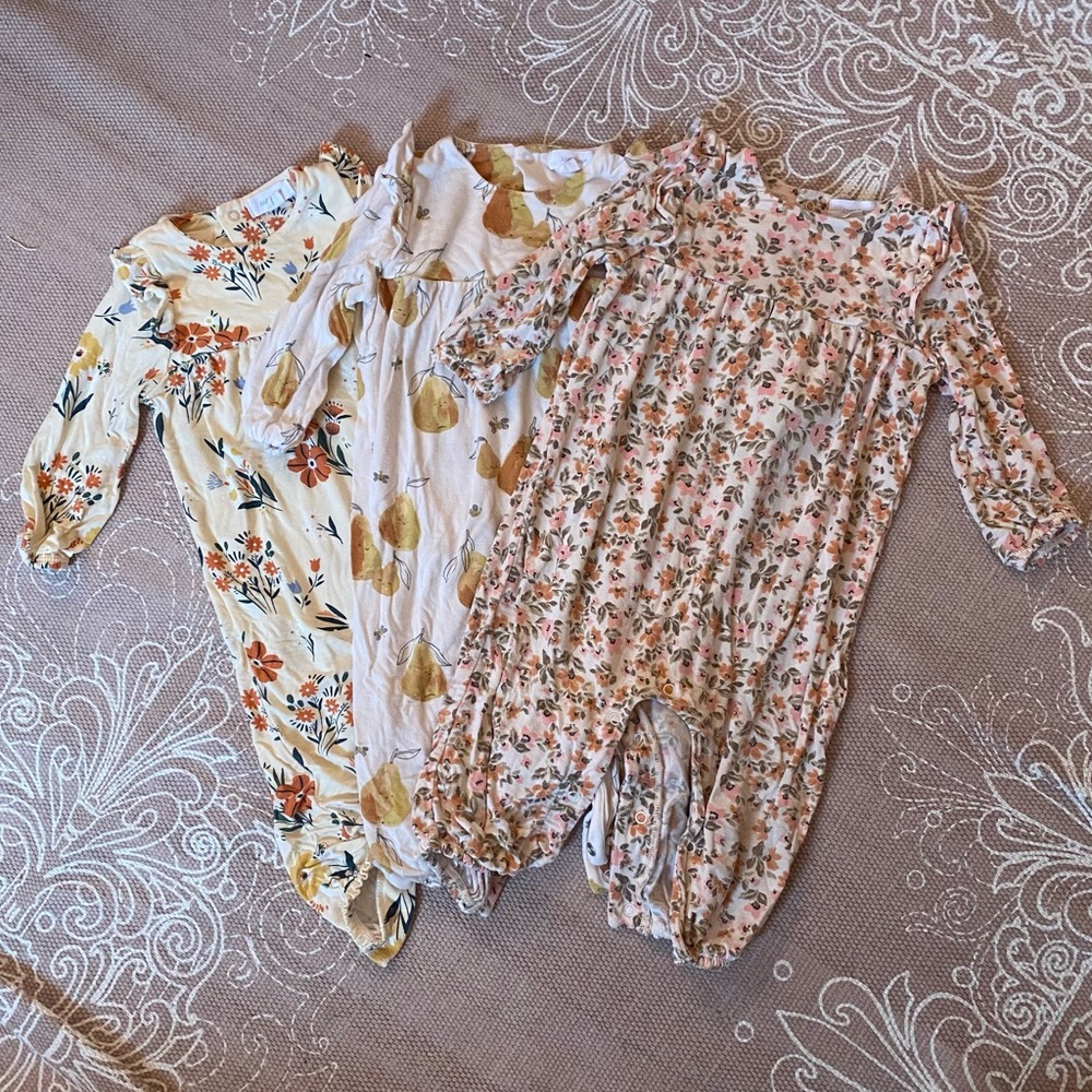 Angel Dear long sleeve jumpsuit bundle 3-6m